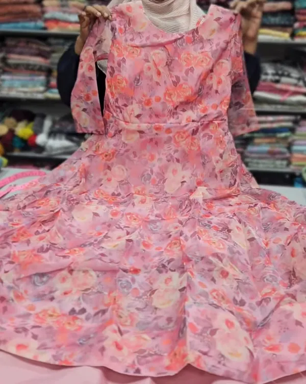 Organza Anarkali Kurti | AK1401